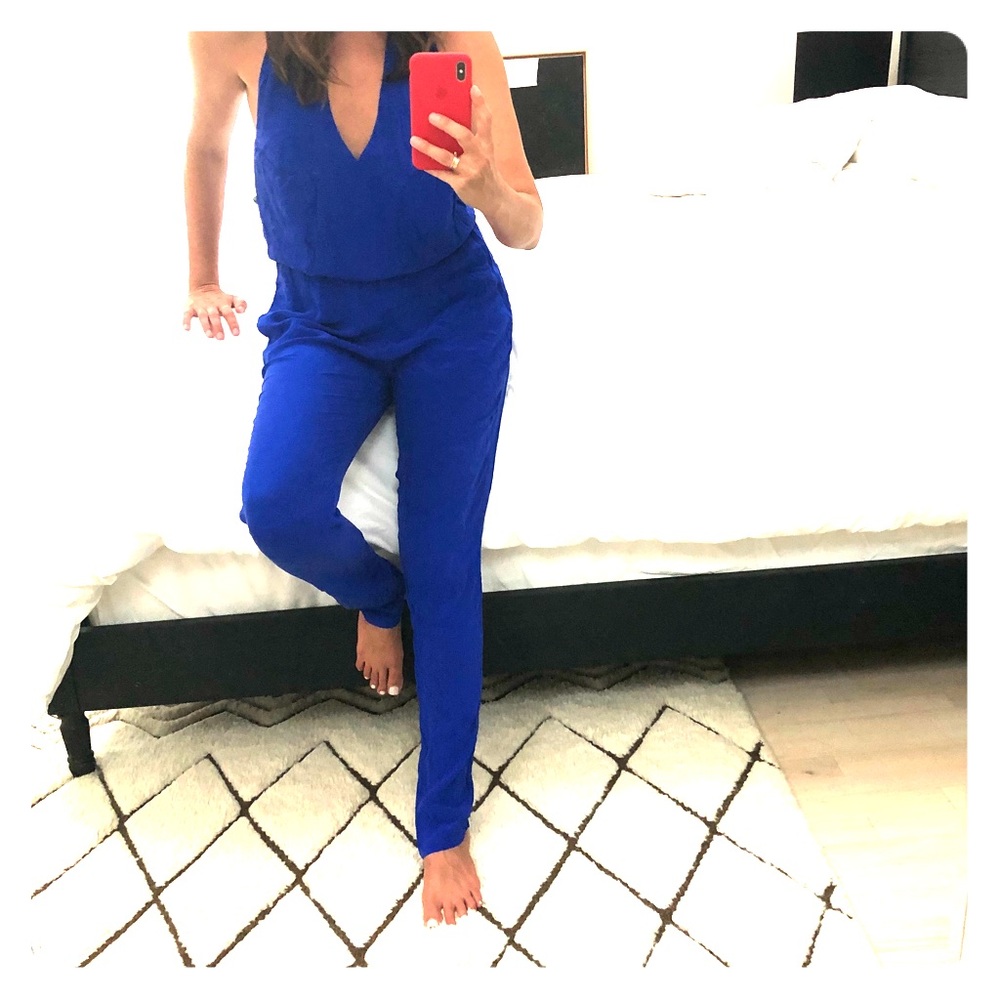 Topshop Blue Romper